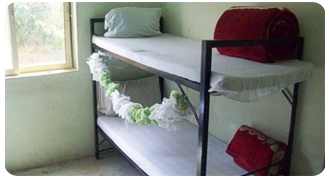 A view of a room in the College's hostel