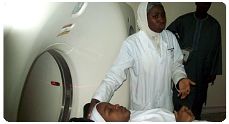 CAT Scan demonstration at an excursion to a medical centre